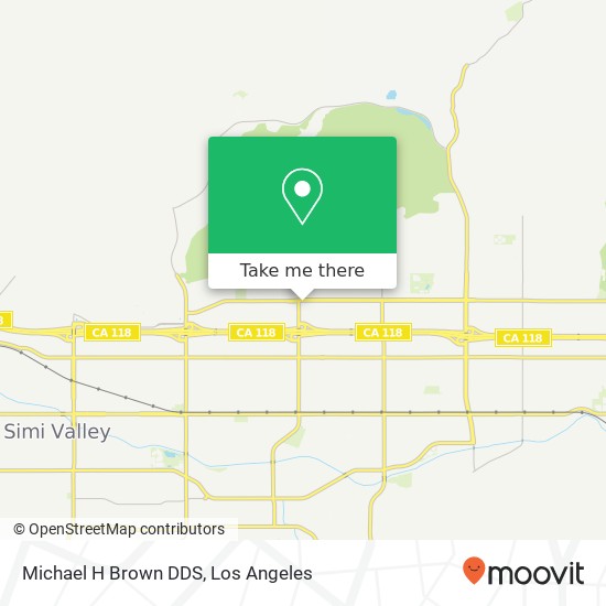 Michael H Brown DDS map