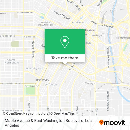 Mapa de Maple Avenue & East Washington Boulevard
