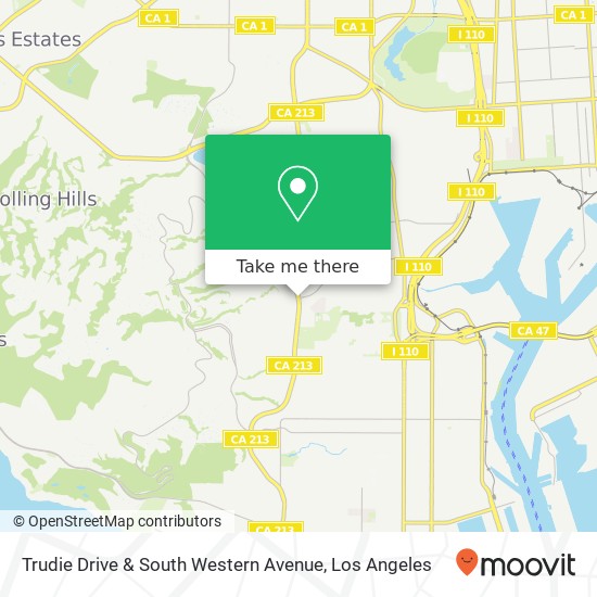 Trudie Drive & South Western Avenue map