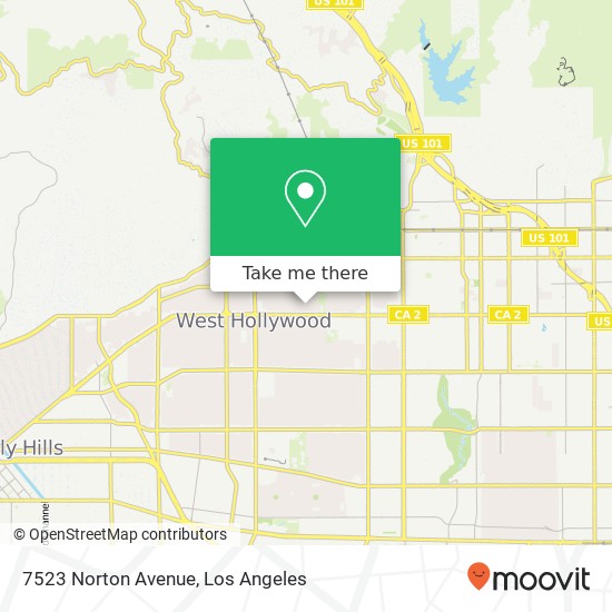 Mapa de 7523 Norton Avenue