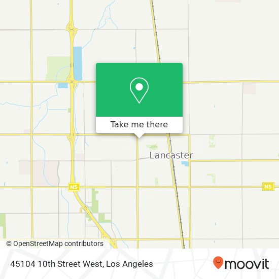 Mapa de 45104 10th Street West