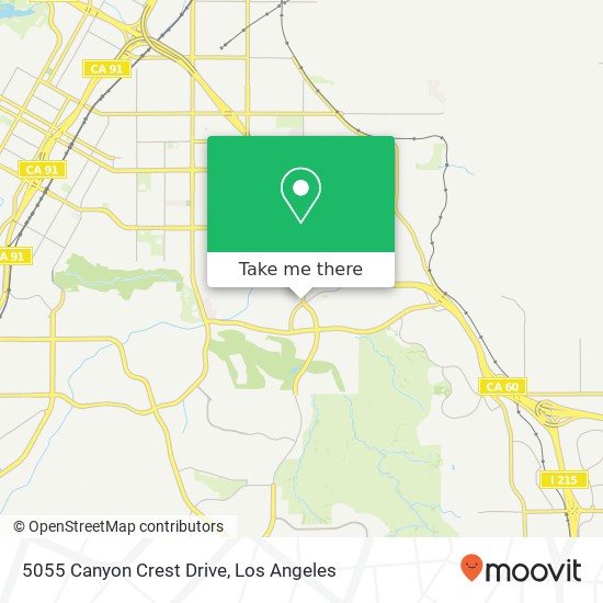 5055 Canyon Crest Drive map