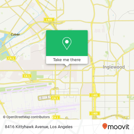 8416 Kittyhawk Avenue map