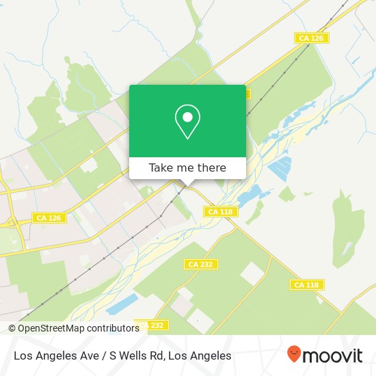 Los Angeles Ave / S Wells Rd map