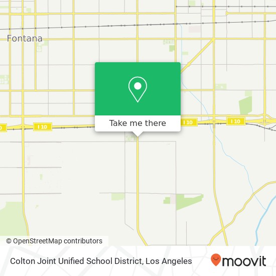 Colton Joint Unified School District map