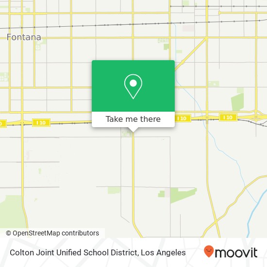 Mapa de Colton Joint Unified School District