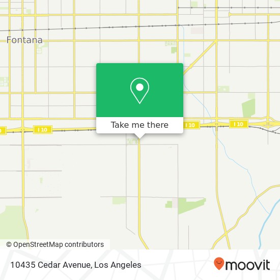 Mapa de 10435 Cedar Avenue