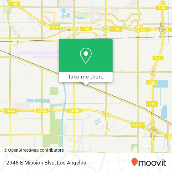 Mapa de 2948 E Mission Blvd