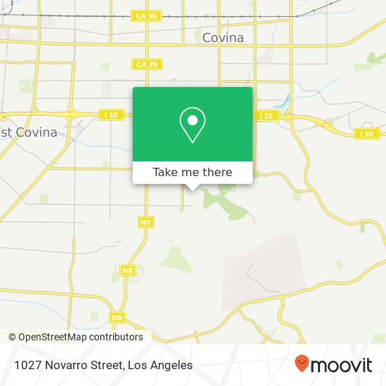 Mapa de 1027 Novarro Street