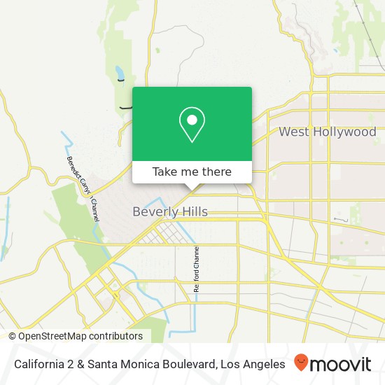 Mapa de California 2 & Santa Monica Boulevard