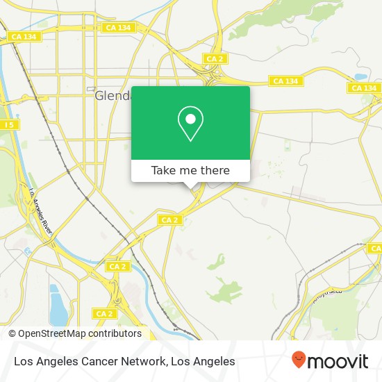 Los Angeles Cancer Network map