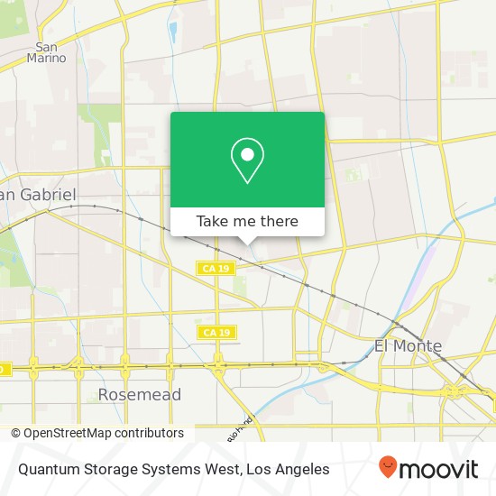 Mapa de Quantum Storage Systems West