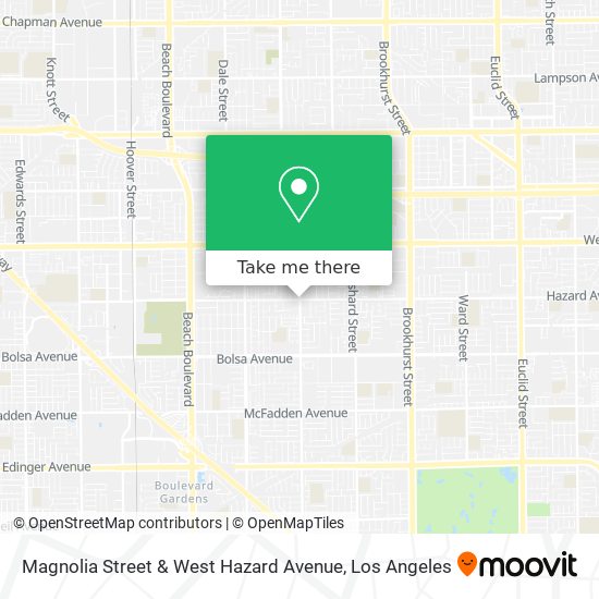 Mapa de Magnolia Street & West Hazard Avenue