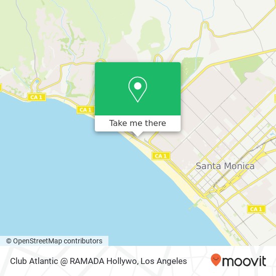 Club Atlantic @ RAMADA Hollywo map