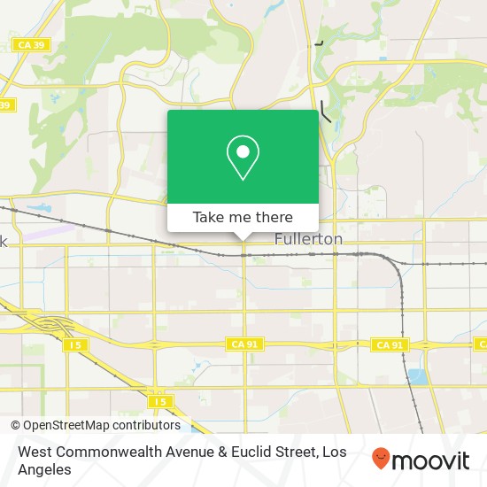 Mapa de West Commonwealth Avenue & Euclid Street