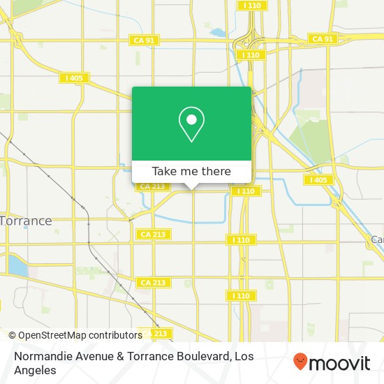 Mapa de Normandie Avenue & Torrance Boulevard