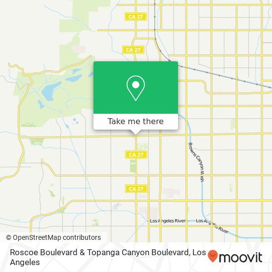 Roscoe Boulevard & Topanga Canyon Boulevard map