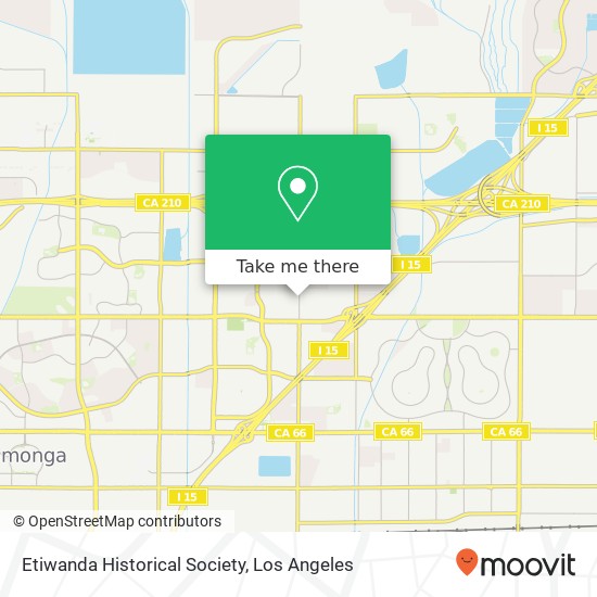 Mapa de Etiwanda Historical Society