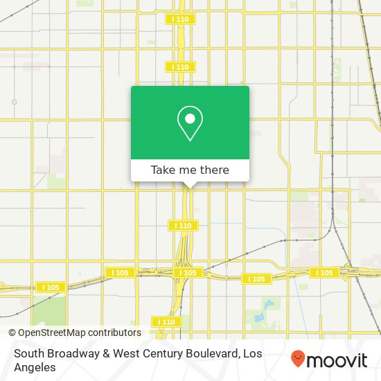 South Broadway & West Century Boulevard map