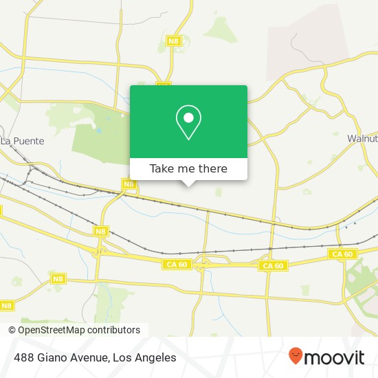 Mapa de 488 Giano Avenue
