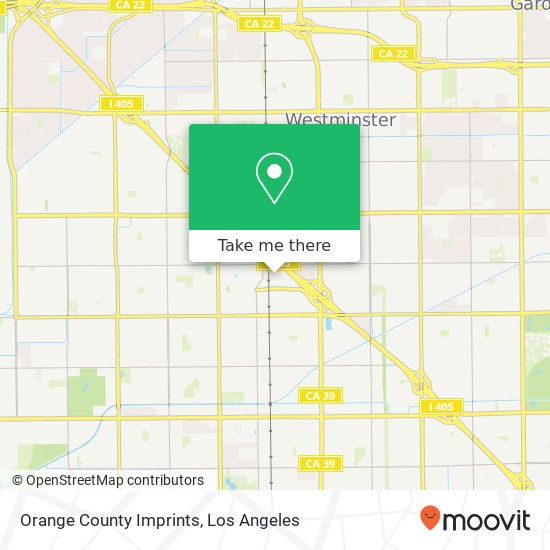 Orange County Imprints map