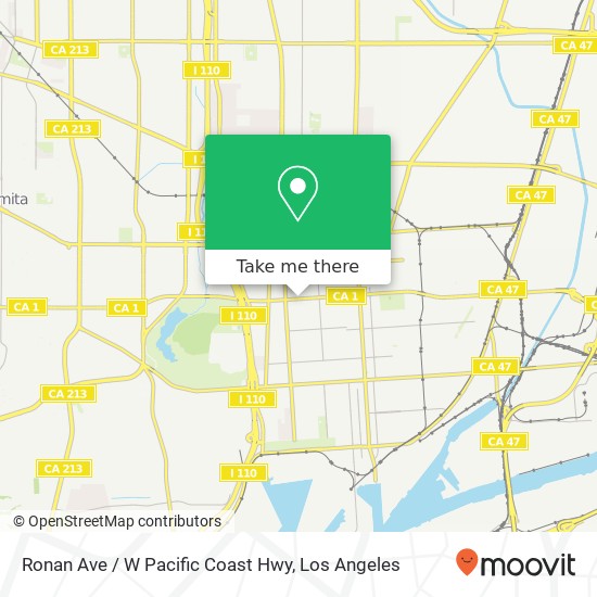 Ronan Ave / W Pacific Coast Hwy map