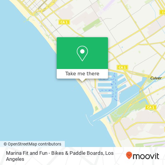 Marina Fit and Fun - Bikes & Paddle Boards map