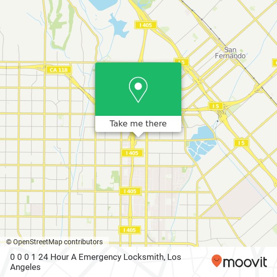 Mapa de 0 0 0 1 24 Hour A Emergency Locksmith