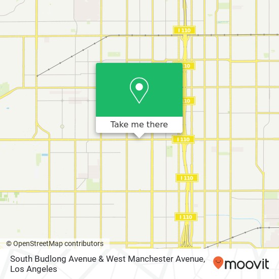 Mapa de South Budlong Avenue & West Manchester Avenue