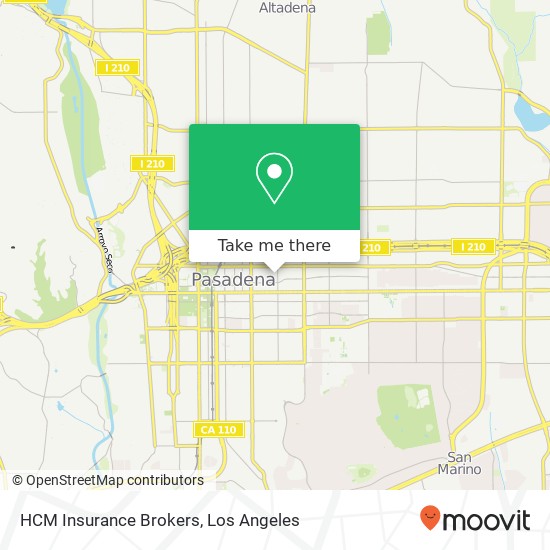 Mapa de HCM Insurance Brokers