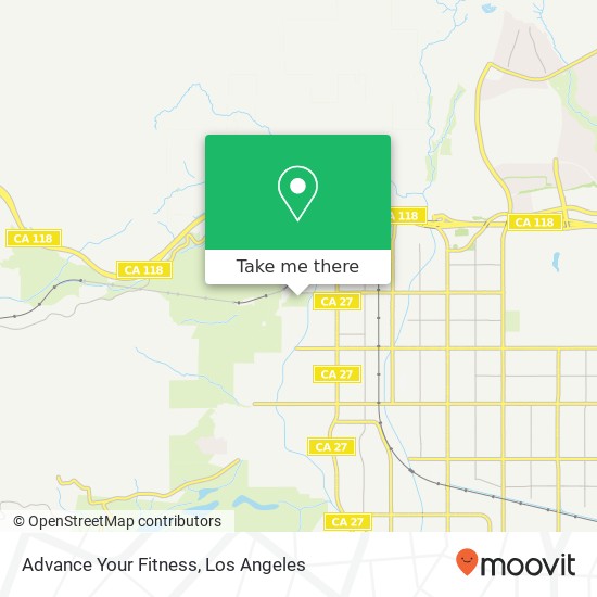 Mapa de Advance Your Fitness