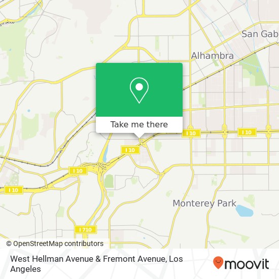 Mapa de West Hellman Avenue & Fremont Avenue