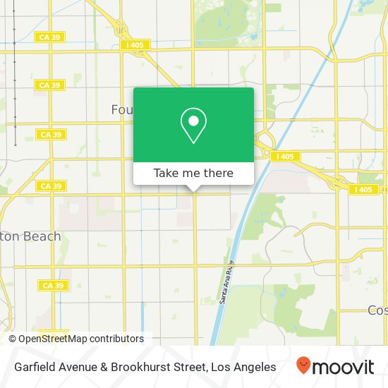 Mapa de Garfield Avenue & Brookhurst Street