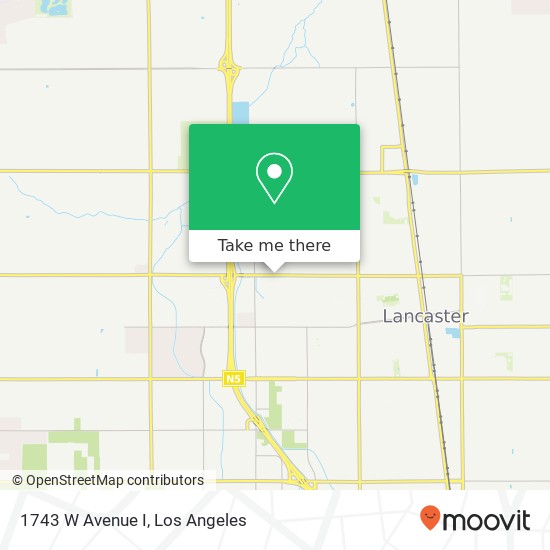 1743 W Avenue I map