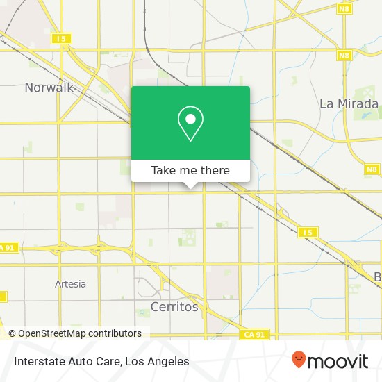 Interstate Auto Care map