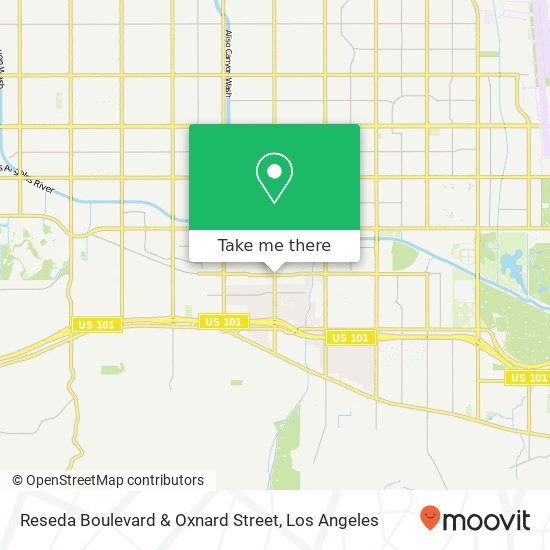 Mapa de Reseda Boulevard & Oxnard Street