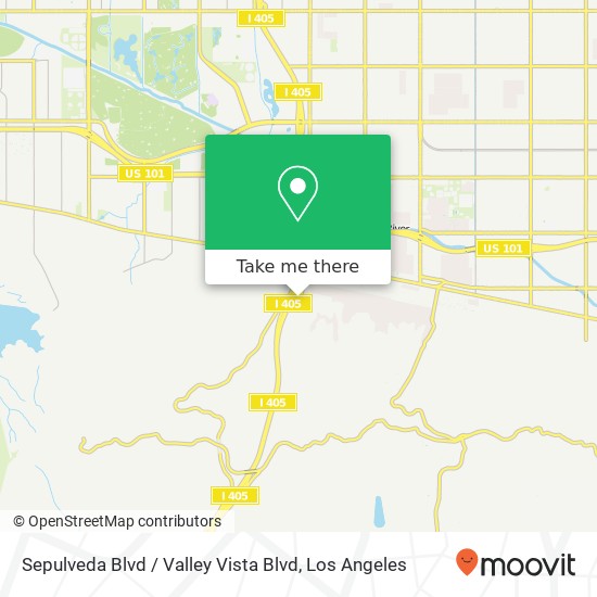 Sepulveda Blvd / Valley Vista Blvd map