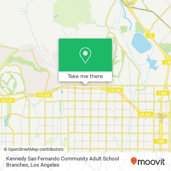 Kennedy San Fernando Community Adult School Branches map