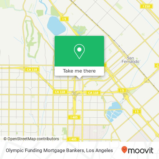 Mapa de Olympic Funding Mortgage Bankers