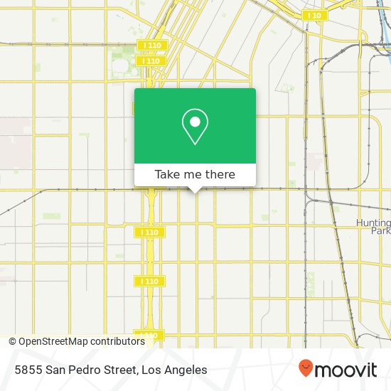 Mapa de 5855 San Pedro Street