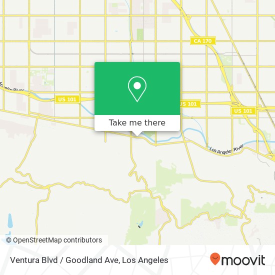 Ventura Blvd / Goodland Ave map