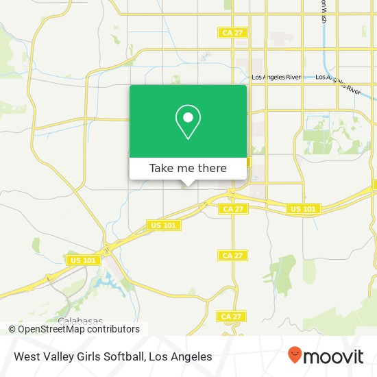 Mapa de West Valley Girls Softball