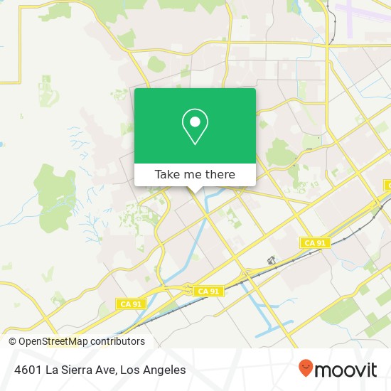 4601 La Sierra Ave map