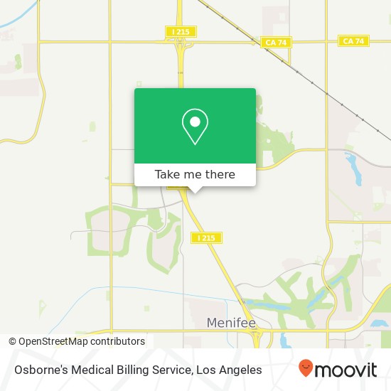 Mapa de Osborne's Medical Billing Service