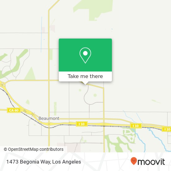 Mapa de 1473 Begonia Way