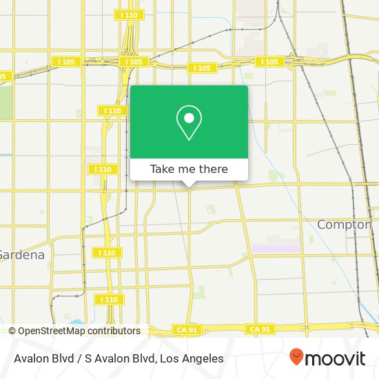 Avalon Blvd / S Avalon Blvd map
