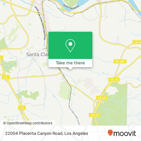 Mapa de 22004 Placerita Canyon Road