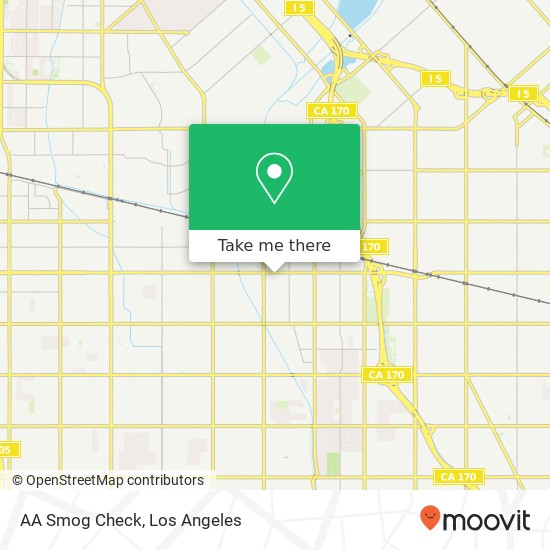 AA Smog Check map