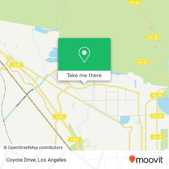 Coyote Drive map