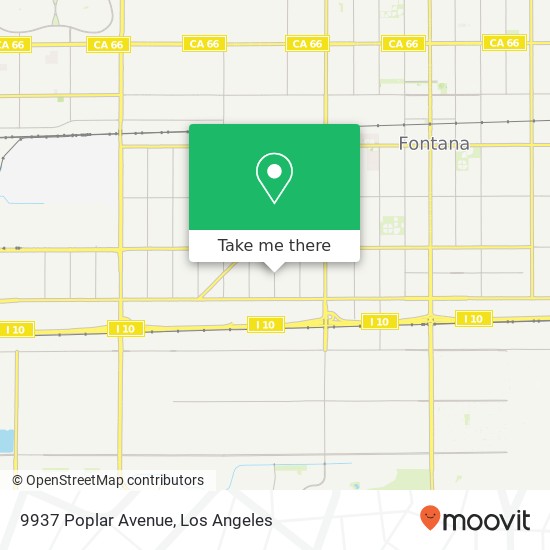 9937 Poplar Avenue map